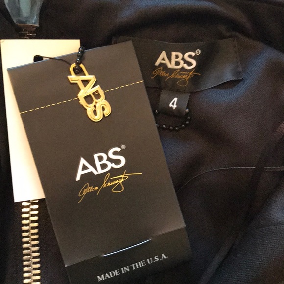 NWT ABS Allen Schwartz Cocktail Strapless Dress - Picture 7 of 8
